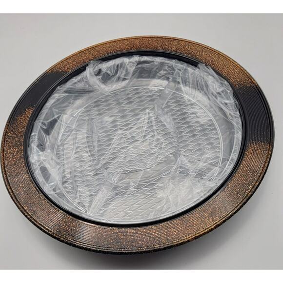 Japanese OMC Wood Tone Plastic Round Storage Bowl - Picture 3 of 6